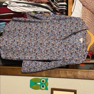 Large paisley pattern blouse